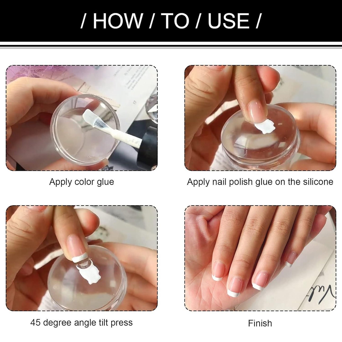 Silicone Nail Stamper .